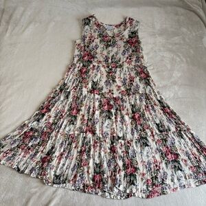 Vintage Floral Sleeveless Dress